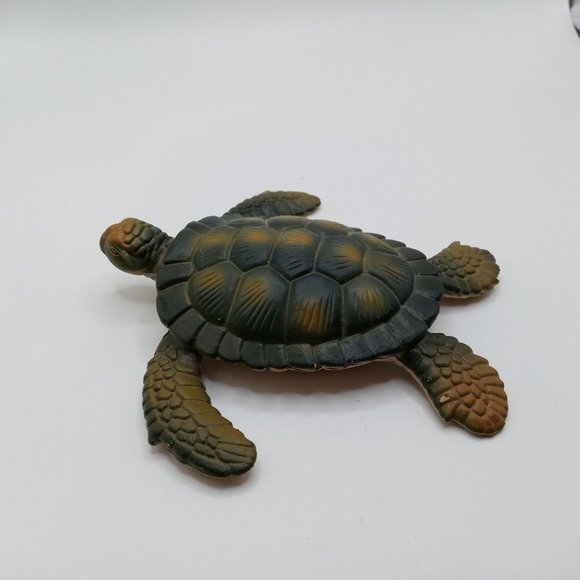 Sea Turtle Figure 1991 Reptile Figurine Collectible Vintage Ocean Life Seaturtle - Picture 4 of 16